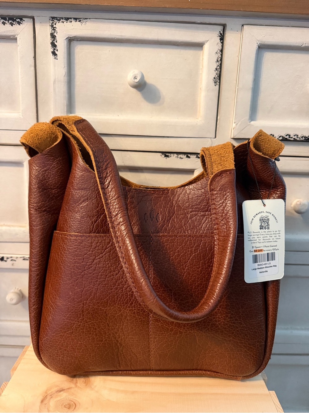 Portland Leather Large Madison Shoulder Bag - Picture 3 of 7
